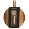 Acacia Wood Pizza Set with Cutter