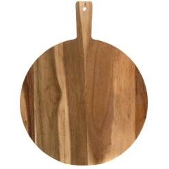 Acacia Wood Pizza Set with Cutter