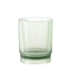 Acrylic Green Ribbed Tumbler