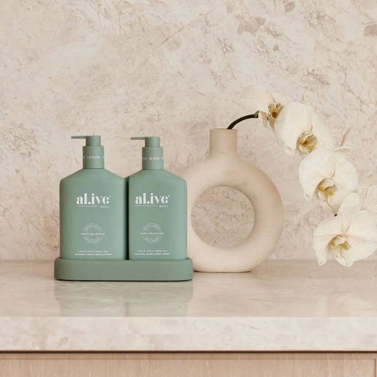 al.ive Body Kafir Lime & Green Tea Wash & Lotion Duo
