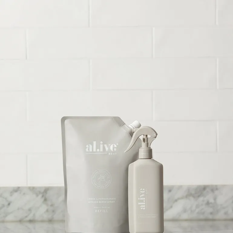 al.ive Body Lemon & Pomegranate Kitchen Bench Spray Refill