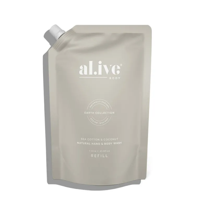 al.ive Body Sea Cotton & Cotton Handwash Refill