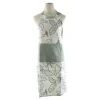 Apron Green Leaf Print