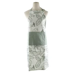 Apron Green Leaf Print