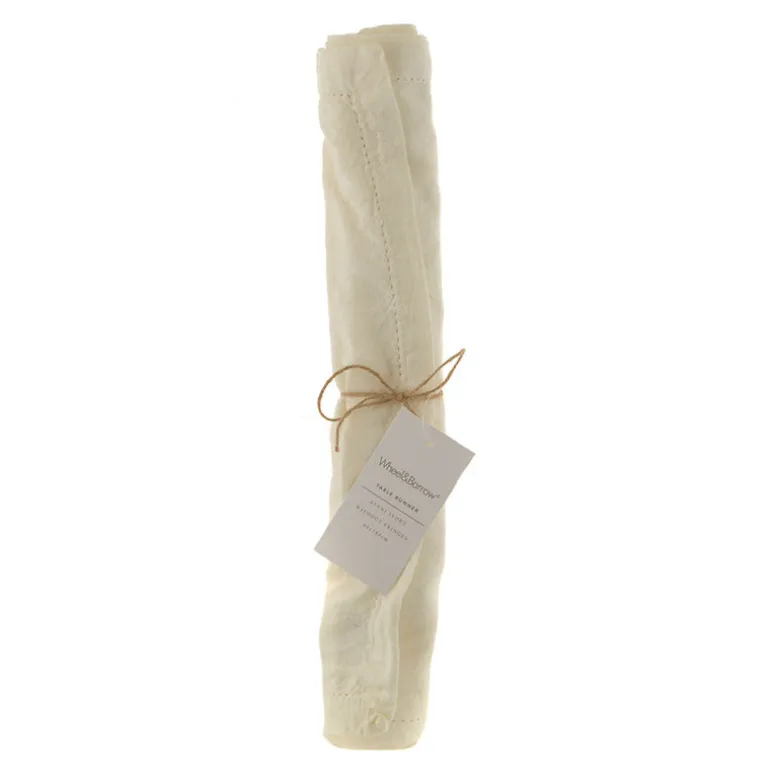 Avani Ivory Runner without Fringes