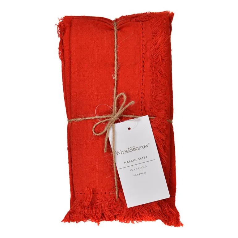 Avani Napkin Set Red