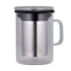 Avanti Teacup Glass with Infuser & Lid