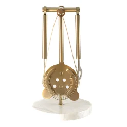 Bar Tool Set - Gold Stainless Steel with Marble Base