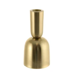 Bell Shapped Taper Candle Holder Brushed Gold