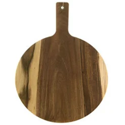 Board Round Acacia with Paddle 52cm