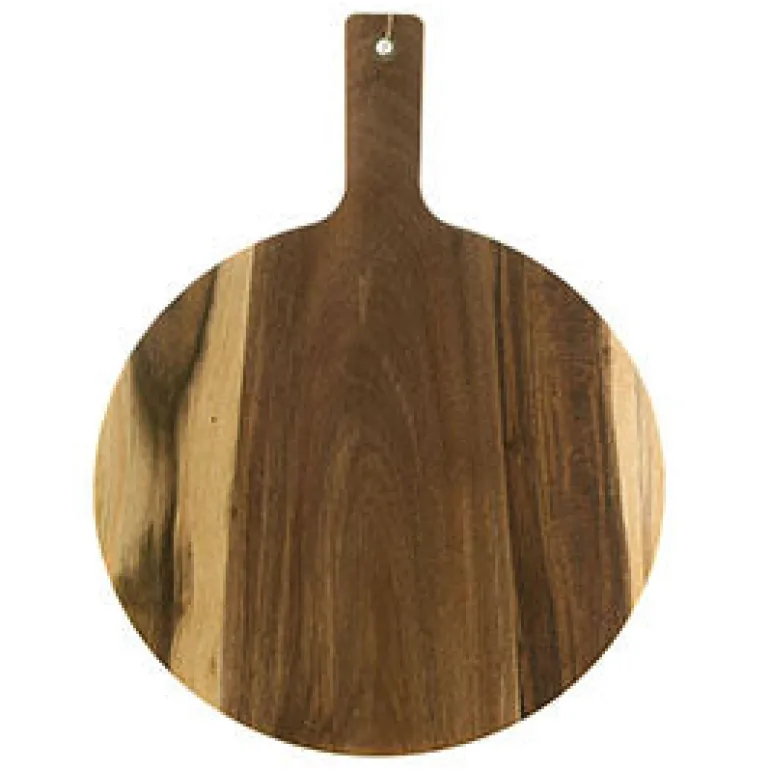 Board Round Acacia with Paddle 52cm