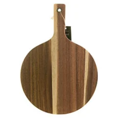 Board Round Acacia with Paddle 40cm