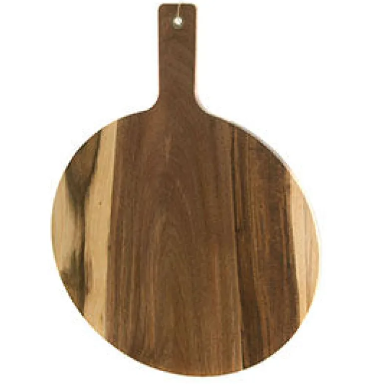 Board Round Acacia with Paddle 52cm
