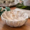 Bowl Fluted Chocolate Marble