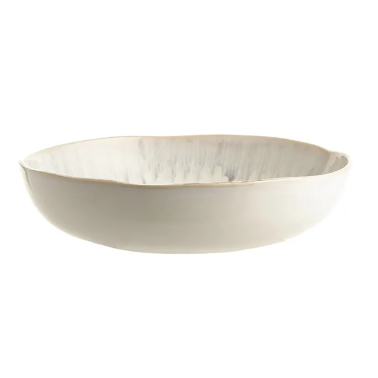 Bowl Stoneware Grey Rim 22.5cm