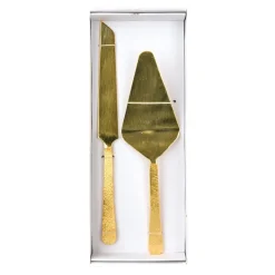 Cake Server Beaten Brass