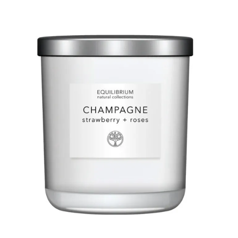 Candle Champagne, Strawberry & Rose