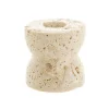 Candle Holder Beige Travertine 6cm