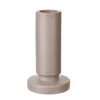 Candle Holder with Wedge Base & Matt Beige