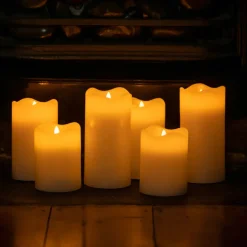 CANDLE Pillar Flameless LED 7.5x13cm SET/2