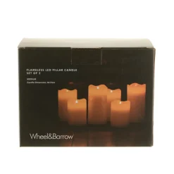 CANDLE Pillar Flameless LED 7.5x13cm SET/2