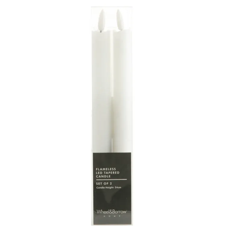 CANDLE Taper Flameless LED 2x25cm SET/2