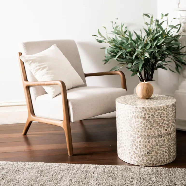 Capiz Side Table