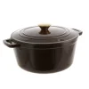 Casserole Pot Cast Iron Chocolate 4.6L