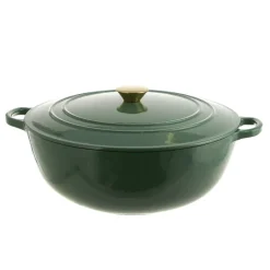 Casserole Pot Cast Iron Green 7L