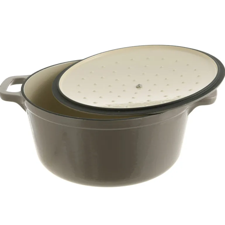 Casserole Pot Cast Iron Mushroom 4.6L