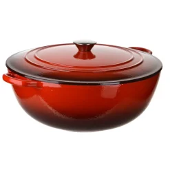 Cast Iron Pot Red 7L