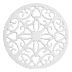 Cast Iron Trivet White
