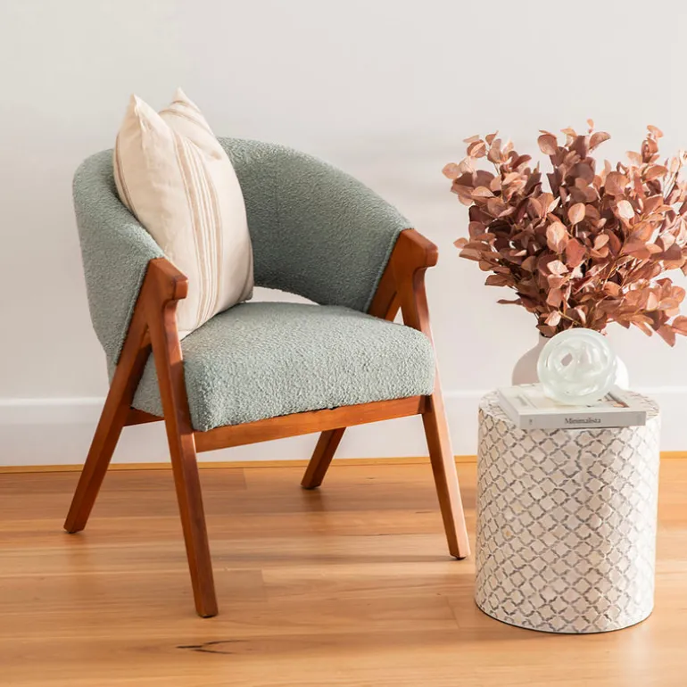 Chair Sage Green Boucle