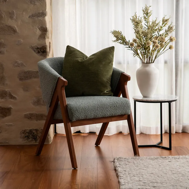 Chair Sage Green Boucle