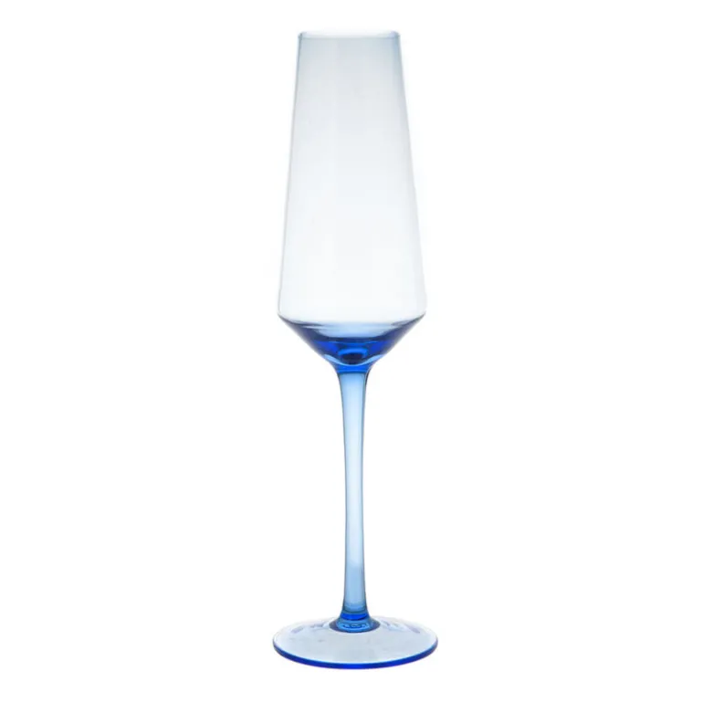 Champagne Flute Cornflower Blue