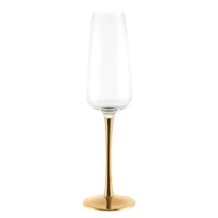 Champagne Flute Gold Stem
