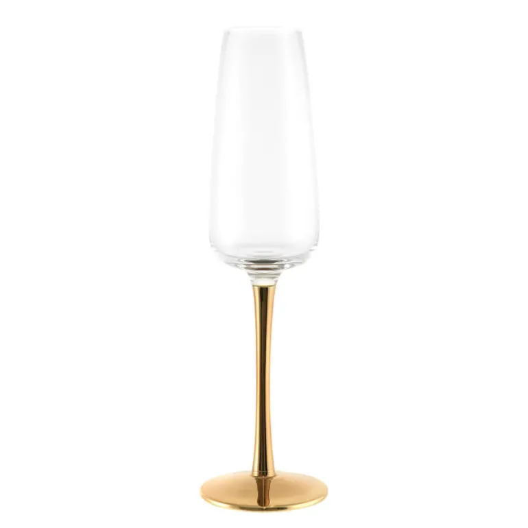 Champagne Flute Gold Stem