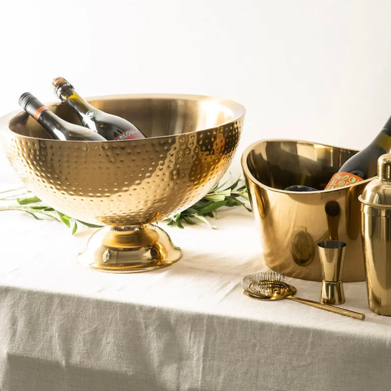 Champagne Tub Hammered Gold