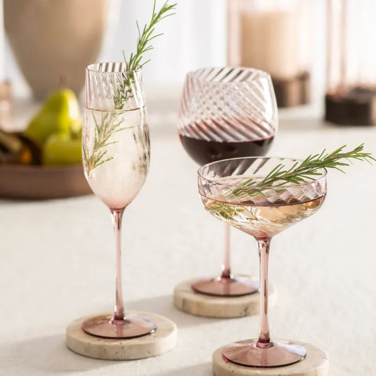 Chocolate Marble Round Coaster Set/4