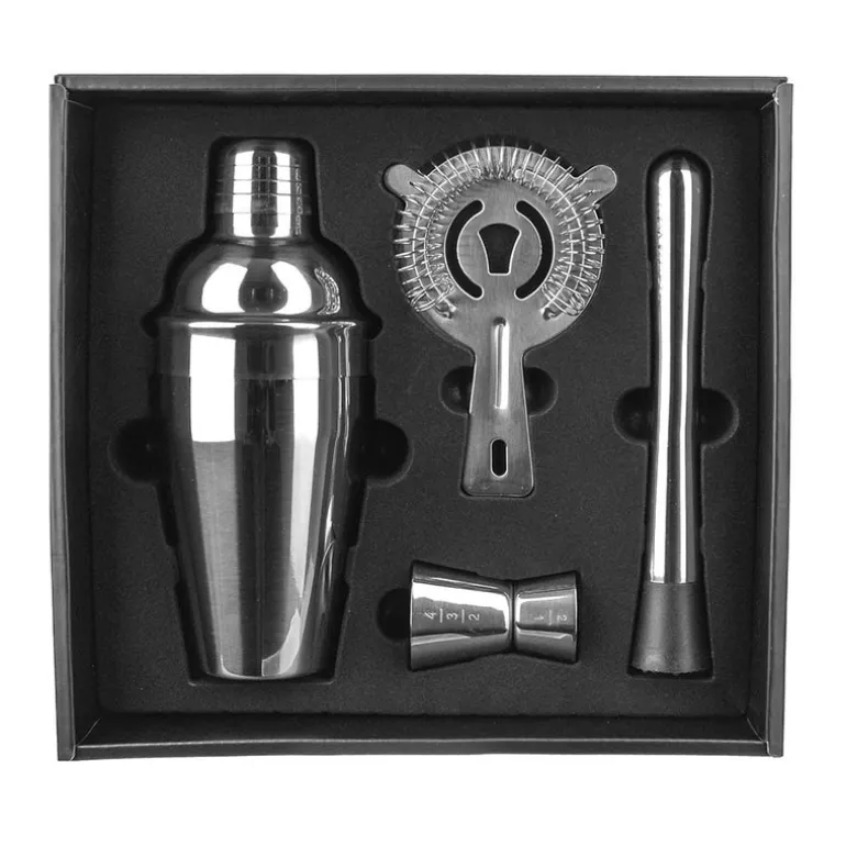 Cocktail Set Brushed Stainless Steel