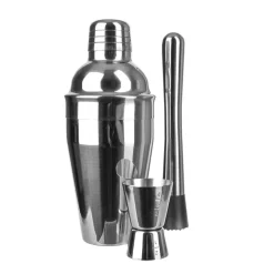 Cocktail Set Brushed Stainless Steel