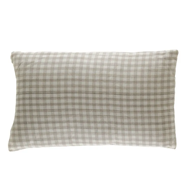 Cushion Check Natural 30cm
