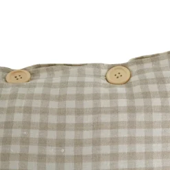 Cushion Check Natural 50cm