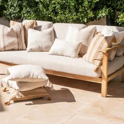 Cushion Check Natural 30cm