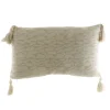 CUSHION Natural Animal Print with Tassels 30x50cm