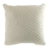 Cushion Scallop Faux Rabbit Fur Ivory