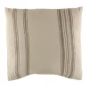 Cushion White/Beige Stripes