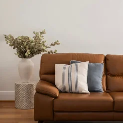 Cushion White/Blue Stripes
