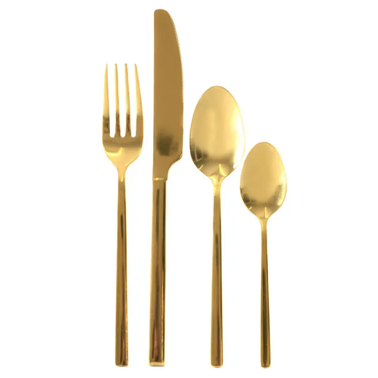 Cutlery Set 16pce Gold