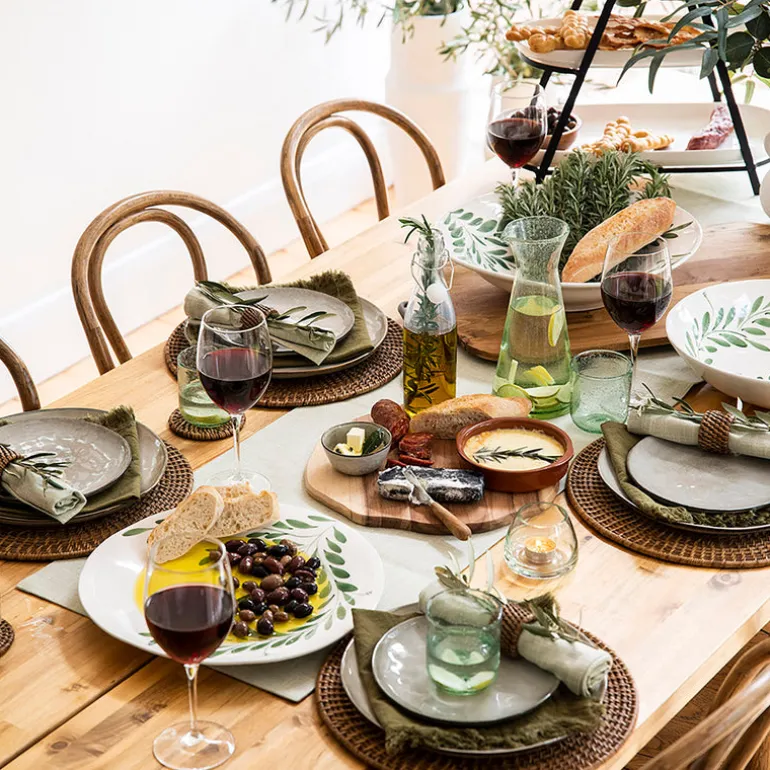 Dark Brown Round Rattan Placemat